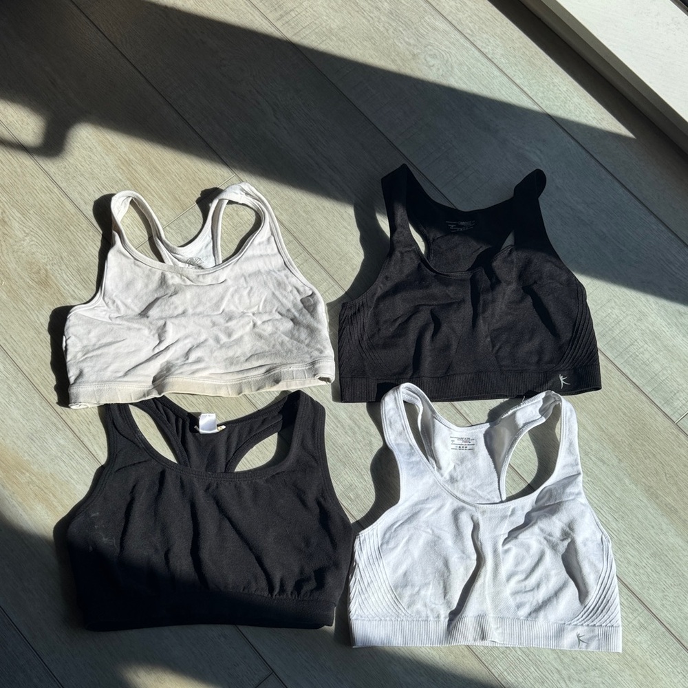 Danskin Black and White Sports Bras